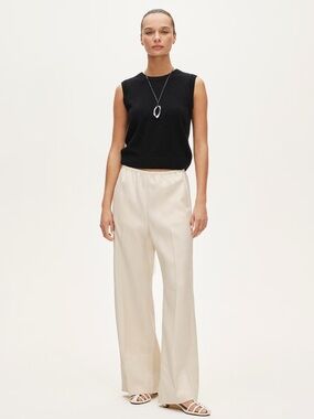 J. Crew Cosmo Pants in Gramercy linen blend - Sandy Hay